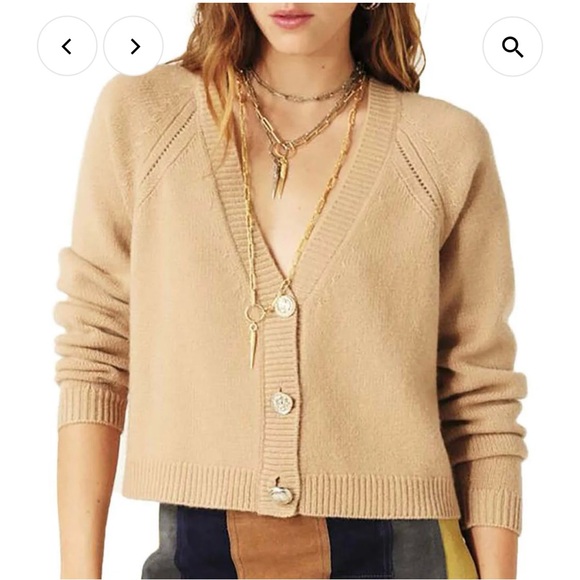 Ba&sh Carina Cashmere Cardigan - Picture 1 of 4